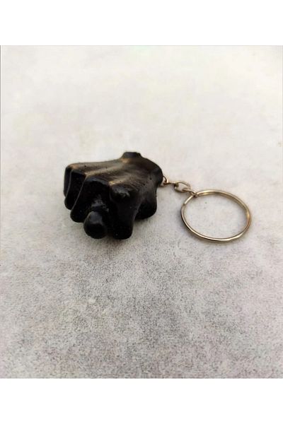 ForWhat Black Cute Muzip Nah Espirili Keychain for Bureau Home Office Gift