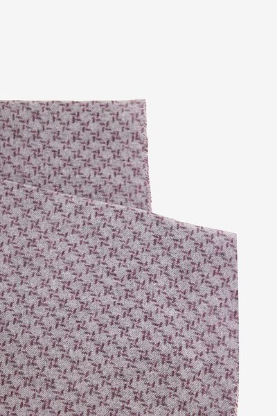 ALTINYILDIZ CLASSICS Men's Burgundy-Grey Patterned Standard Fit Scarf