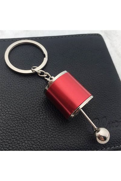 ForWhat Keychain with Movable Gear Box Design for Office Home Office Gift