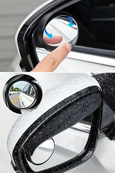 ForWhat Set de 2 bucăți pentru interiorul mașinii, oglindă laterală pentru un...