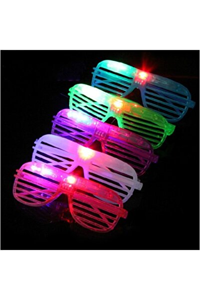 ForWhat مجموعة نظارات ستائر ملونة بإضاءة LED مكونة من 12 قطعة لزي عرض المكتب ...