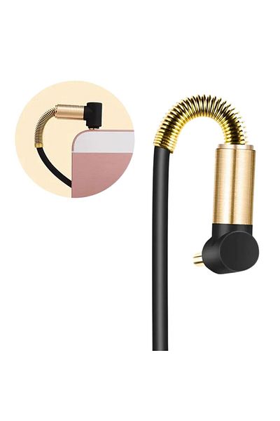 ForWhat 1MTx 3.5MM L نوع جاك AUX كابل نقل الصوت لنظام الصوت المكتبي المنزلي