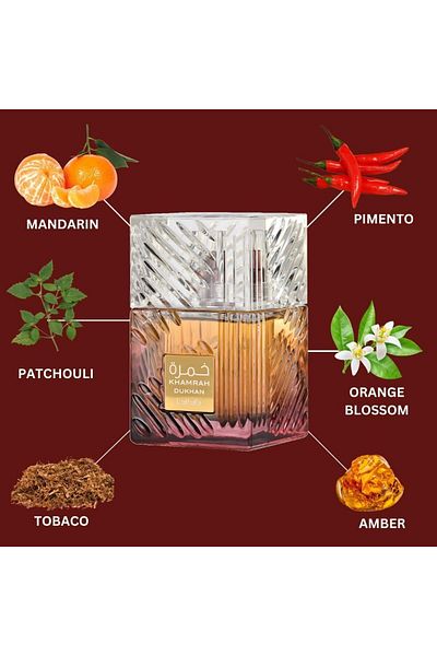 style iconic Lattafa Khamrah Dukhan Eau de Parfum 100ml – Long Lasting Unisex Perfume