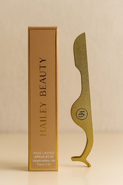 style iconic Hailey Beauty Lashes Applicator Tool – Gold Finish | Easy & Precise Eyelash Application