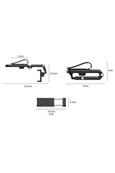 ForWhat Suport funcțional pentru telefon auto, rotativ la 180 de grade, pentr...