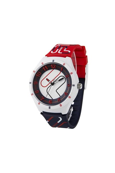 Fila Adult Unisex Analog Watch, Red/Blue 38-324-002, 44 mm