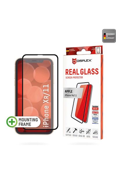 Displex Foil for iPhone XR / iPhone 11 - Real Glass Full Cover - Black