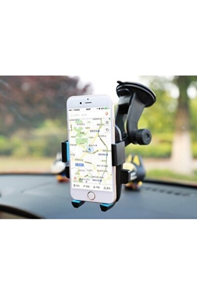 ForWhat Suport pentru telefon auto cu ventuză pentru geam interior pentru mașină, birou, acasă, birou