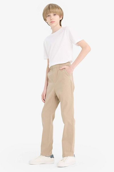 DeFacto Boy's Straight Leg Gabardine Trousers T8850A625Au