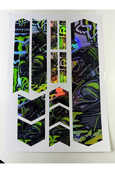 ca kay bu Bisiklet Sticker Seti 12 Parça – Renkli Maşa Kadro Etiketi Hologram