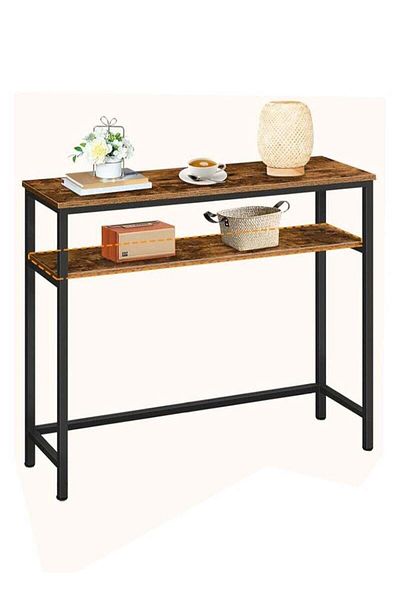 AGD Coffee Corner Table for Entryway, Living Room, Office, Versatile Narrow Side Table 100 x 30 x 90