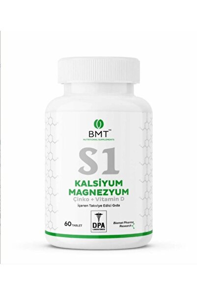 Biomet S1 Calcium Magnesium Çinko Vitamin D 60 Tablet