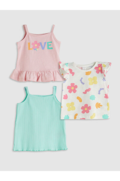 LC Waikiki Блуза за момиче с флорален принт от 3 части