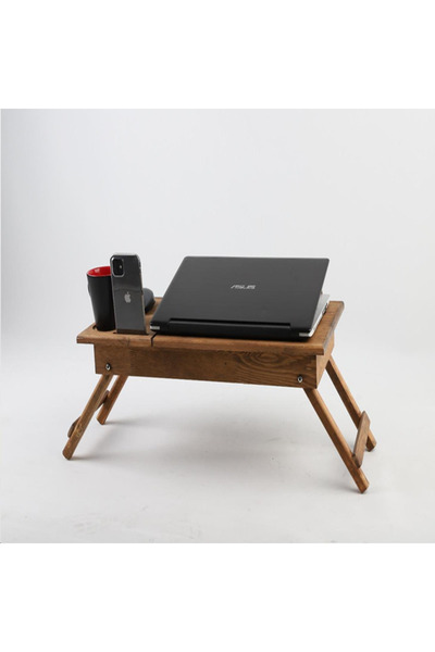 Meva Hediye Rahle Laptop Portabil Stand 3 Nivele Lemn