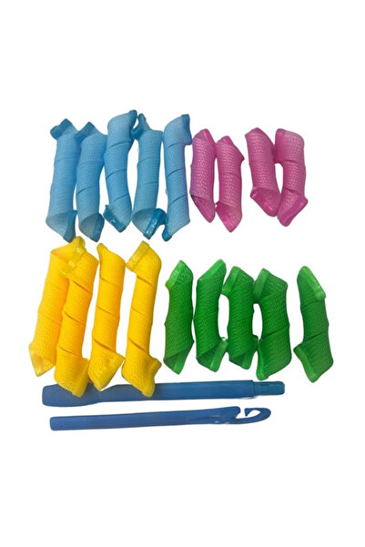 Türkiye Magic Leverag Professional Hair Curl Former Set Pink/Green/Orange