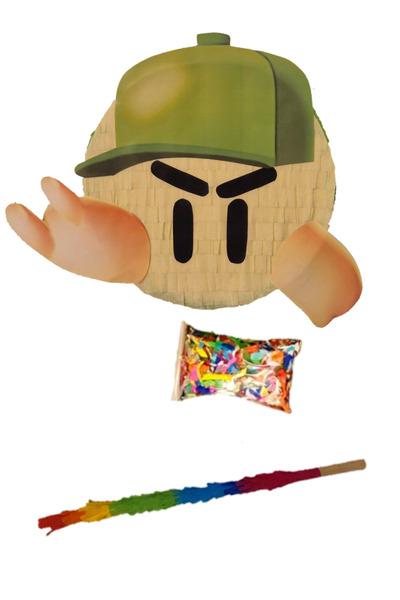 PinaStar Pinata Stumble Guys cu bat si confetti