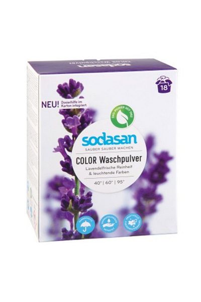 JollyMag Organic Powder Detergent for White and Colored Clothes with Lavender 1.010 Kg Sodasan