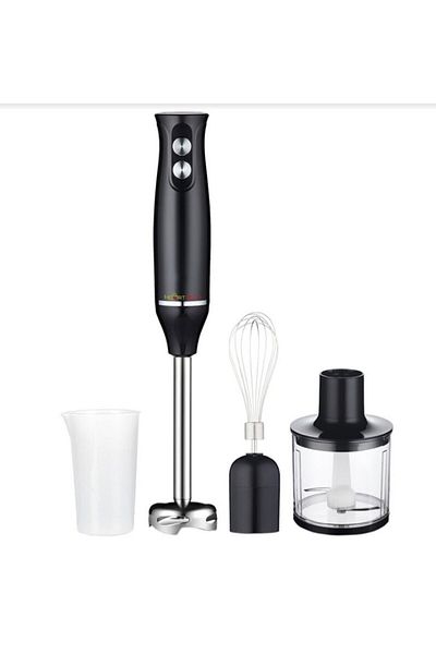 Juls & sim Blender Juls&Sim® 4 in 1 cu o putere de 500W, 10000 RPM si 2 viteze din material Otel inoxidabil