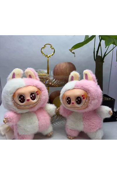 happystoretr Labubu Vinyl Face Doll Cute Action Doll Surprise Charm Keychain High Quality