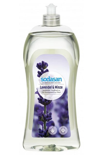 JollyMag Organic liquid dishwashing detergent lavender and mint 1L Sodasan