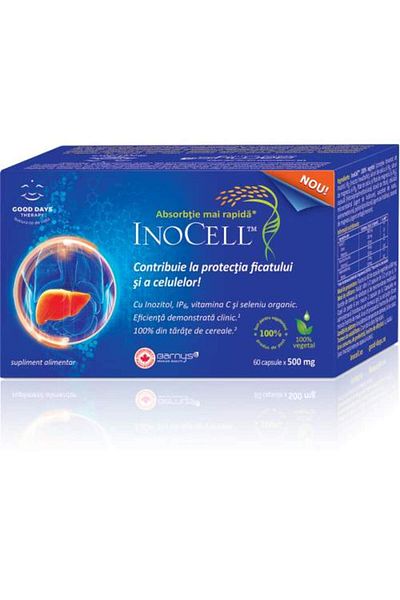 Good Days Therapy InoCell 500 mg, 60 capsule pentru regenerarea, protecția și ficatului, Good Days Therapy