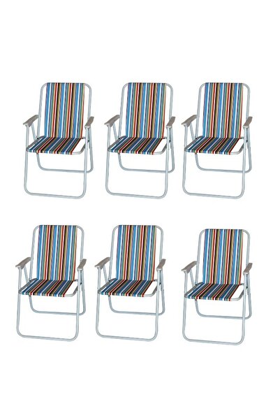 smart home طقم كراسي تخييم قابلة للطي يتكون من 6 كراسي مصنوع من قماش أكسفورد ...