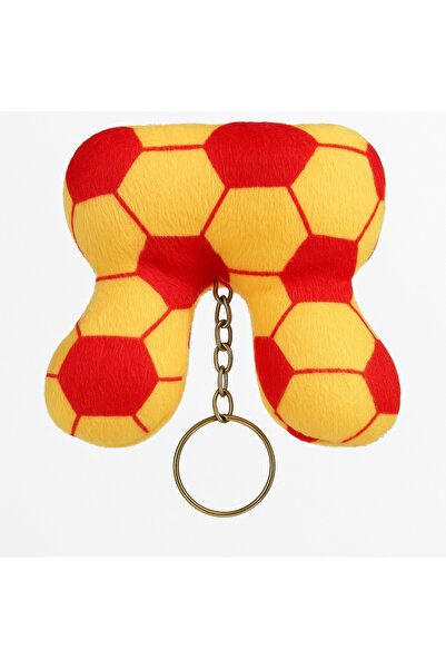 Bittox Futbol Topu Desenli Taraftar Peluş Anahtarlık- Galatasaray-Fenerbahçe