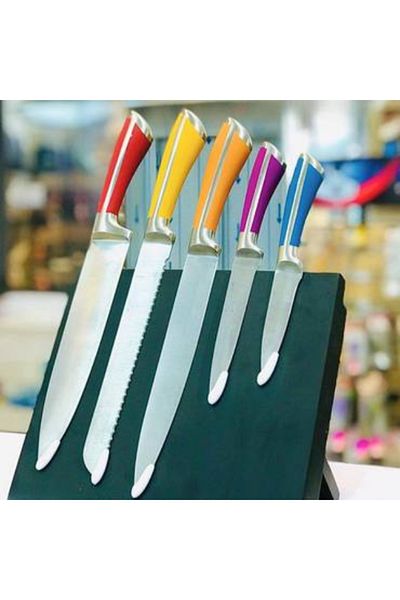 Generic Knife set with magnetic stand