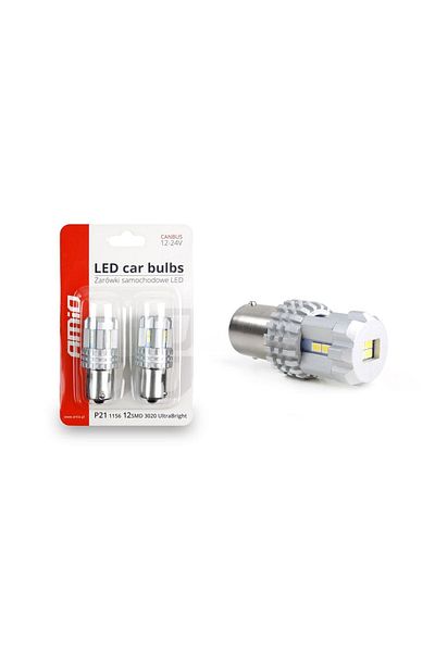 JollyMag Car LED bulb set CANBUS compatible P21 R5W/R10W 22 SMD White 12V/24V
