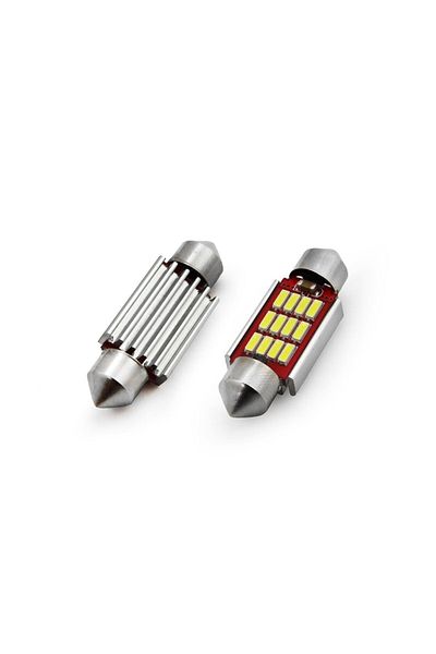 JollyMag Car LED bulb set CANBUS sofit compatible C5W 12 SMD 4014 36mm White 12/24