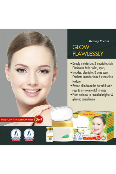 KAİZEN Beyazlatma güzellik kremi ile SERUM ve sabun 3 LÜ SET