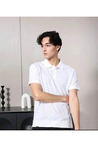 ALANAQA Comfortable and unisex fashion polo shirt