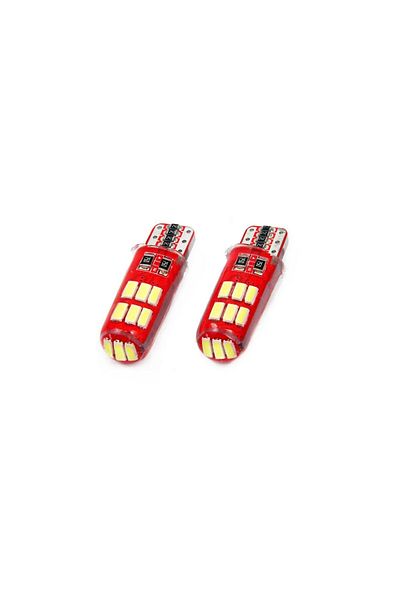 JollyMag Set becuri auto cu LED CANBUS compatibil T10e W5W 12 SMD SILCA Alb 12V, competitiilor auto