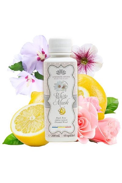 JollyMag White and colored laundry perfume, 200 ml, 40 washes, Cashmere Aroma, White Musk
