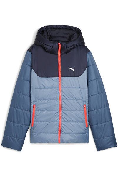 Puma Dětská prošívaná bunda Essentials s kapucí