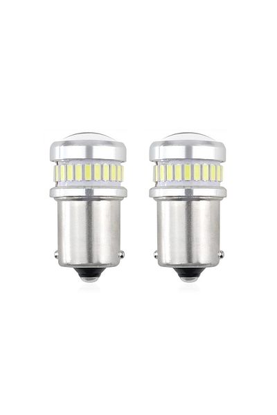 JollyMag Set of LED CANBUS compatible P21 R5W/R10W 30 SMD White 12V/24V car or off-road bulbs