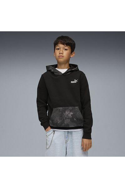 Puma Φούτερ με κουκούλα Essentials Camo για νέους