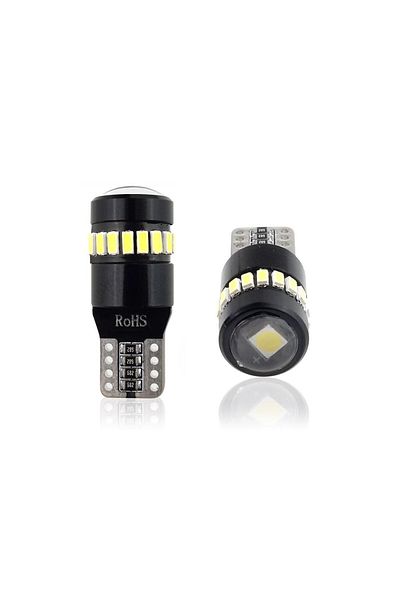 JollyMag Set of CANBUS LED car bulbs compatible T10 W5W 19 SMD White 12V, intended for competitions