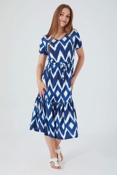ALFA AKSESUAR 03 2418-S Fascinating Navy Blue Women's Nightgown