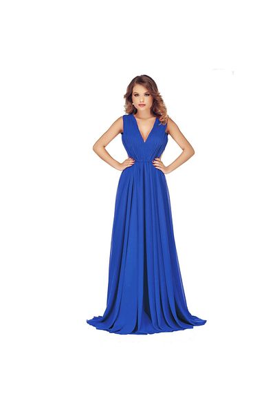Miss Grey Rochie lungă din voal Timea cu decupaje laterale
