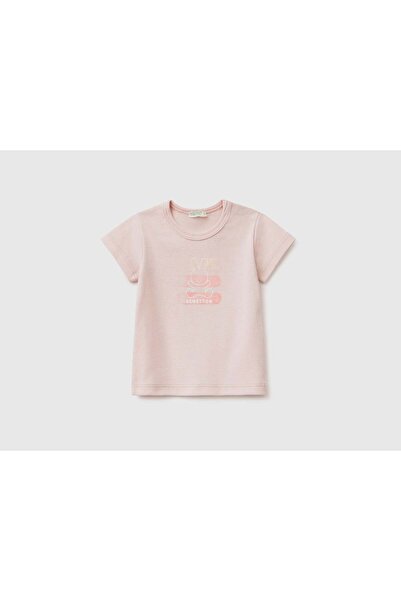 United Colors of Benetton تي شيرت للأطفال الرضع مصنوع من القطن العضوي بنسبة 100%