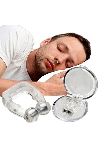 Türkiye 1Pcs Magnetic Anti Snoring Nose Clip Unisex Silent Snore Anti Snore Device