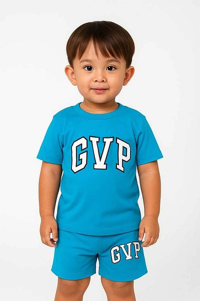 LittlePoffy Children's Shorts Double Suit Summer Oversize Printed 100% Cotton Non-Sweating 100% Cotton Fabric