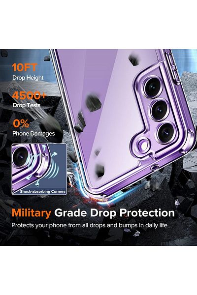 ALC MOBILE silicone case, transparent anti-shock compatible with Samsung Galaxy S24