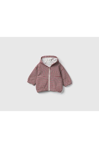 United Colors of Benetton 100% Cotton Striped Infant Shirt with Hood