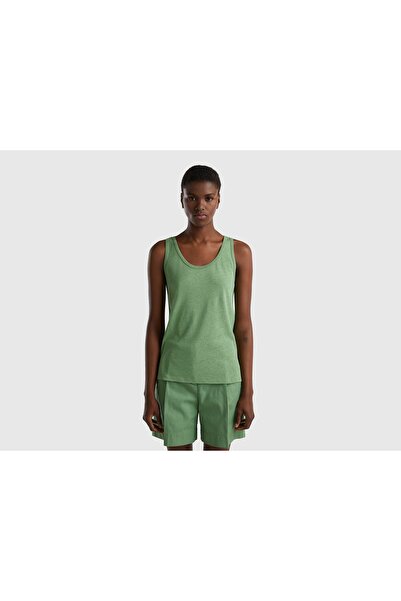 United Colors of Benetton Women's Solid Cut T-Shirt