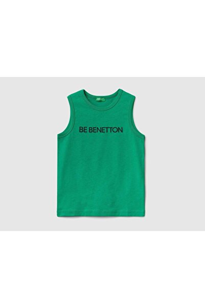 United Colors of Benetton قميص بدون أكمام مصنوع من القطن العضوي بنسبة 100% مع...