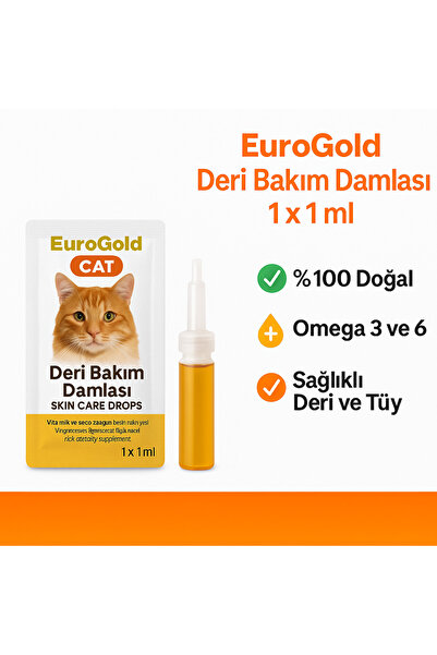 EuroGold Cat Deri Bakım Damlası 1 x 1 ml - 1 Adet