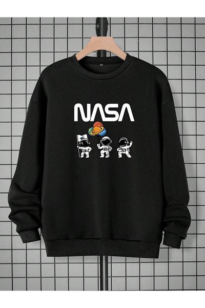 Boi Tomorrow Will Be Better Sweatshirt - Gray Printed Oversize Thick Crew Neck