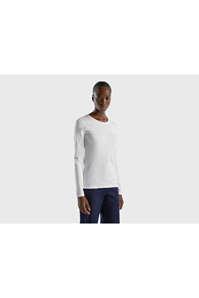 United Colors of Benetton Women's Long Sleeve Plain T-Shirt